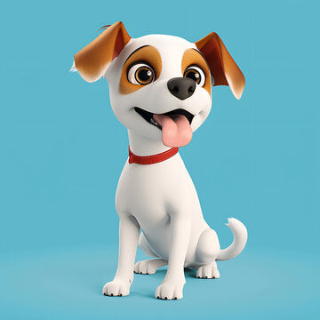 A happy dog from our Doggo collection