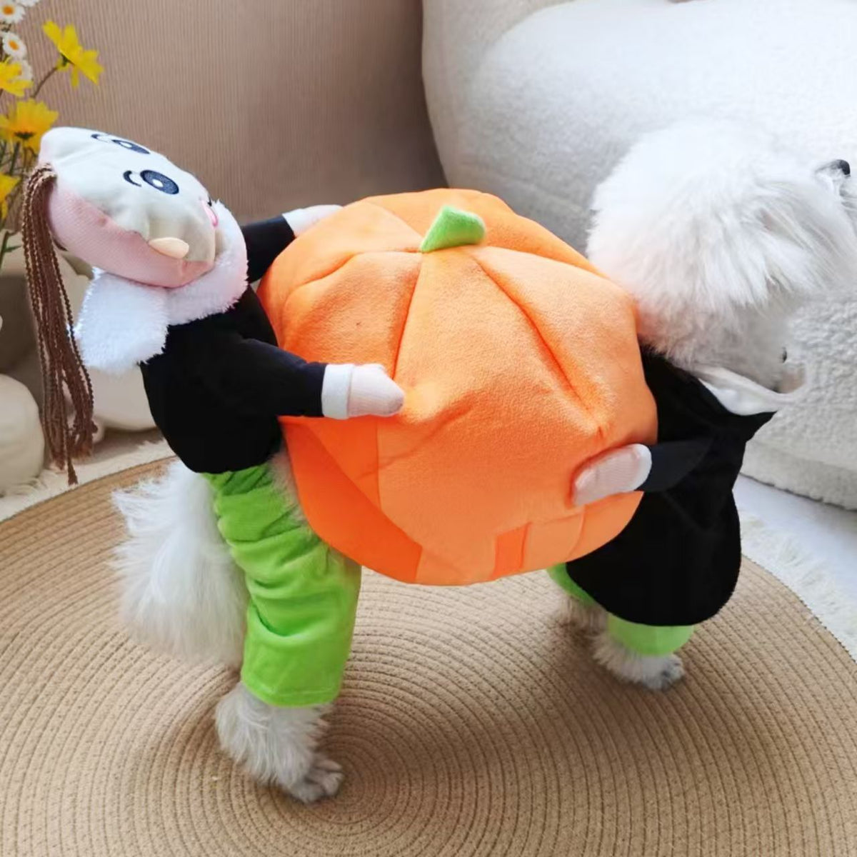 Halloween Christmas Pet Dog Costume Pumpkin