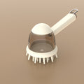 Long handle pet bath brush cat and dog scrub liquid bath comb