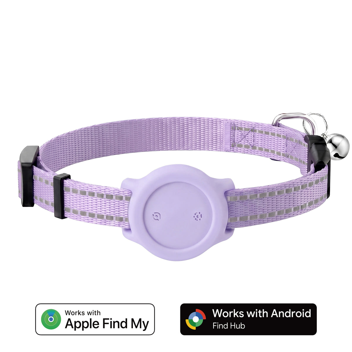 Reflective collar for pet tracking and positioning