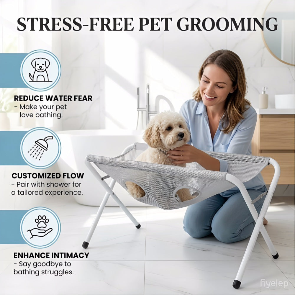 Adjustable Pet Grooming and Bathing Restraint Stand