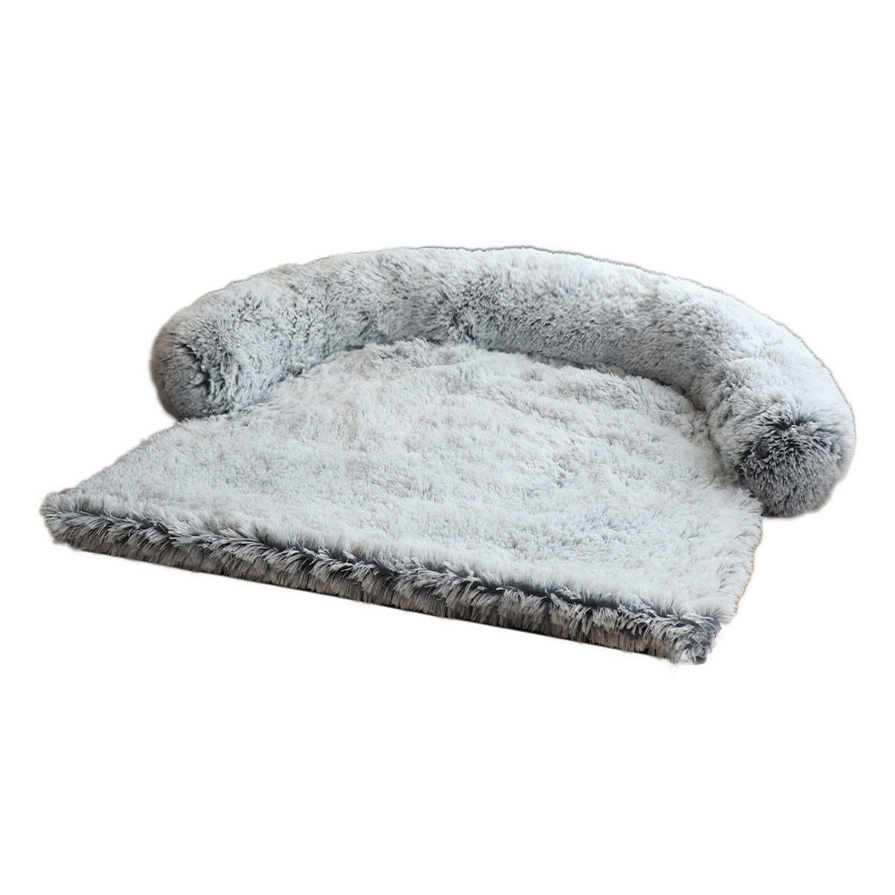 Plush Curved Pet Sofa Cushion