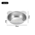 New stainless steel pet bowl, cat water and food bowl, pet neck-protecting elevated stand, dog bowl, for pets to drink and eat