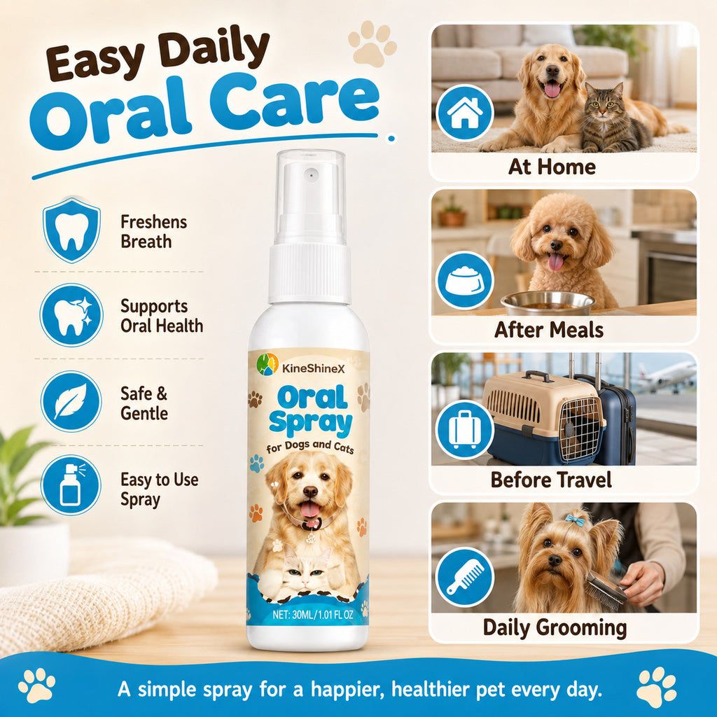 Pet Oral Cleaning Spray for Dogs and Cats Universal