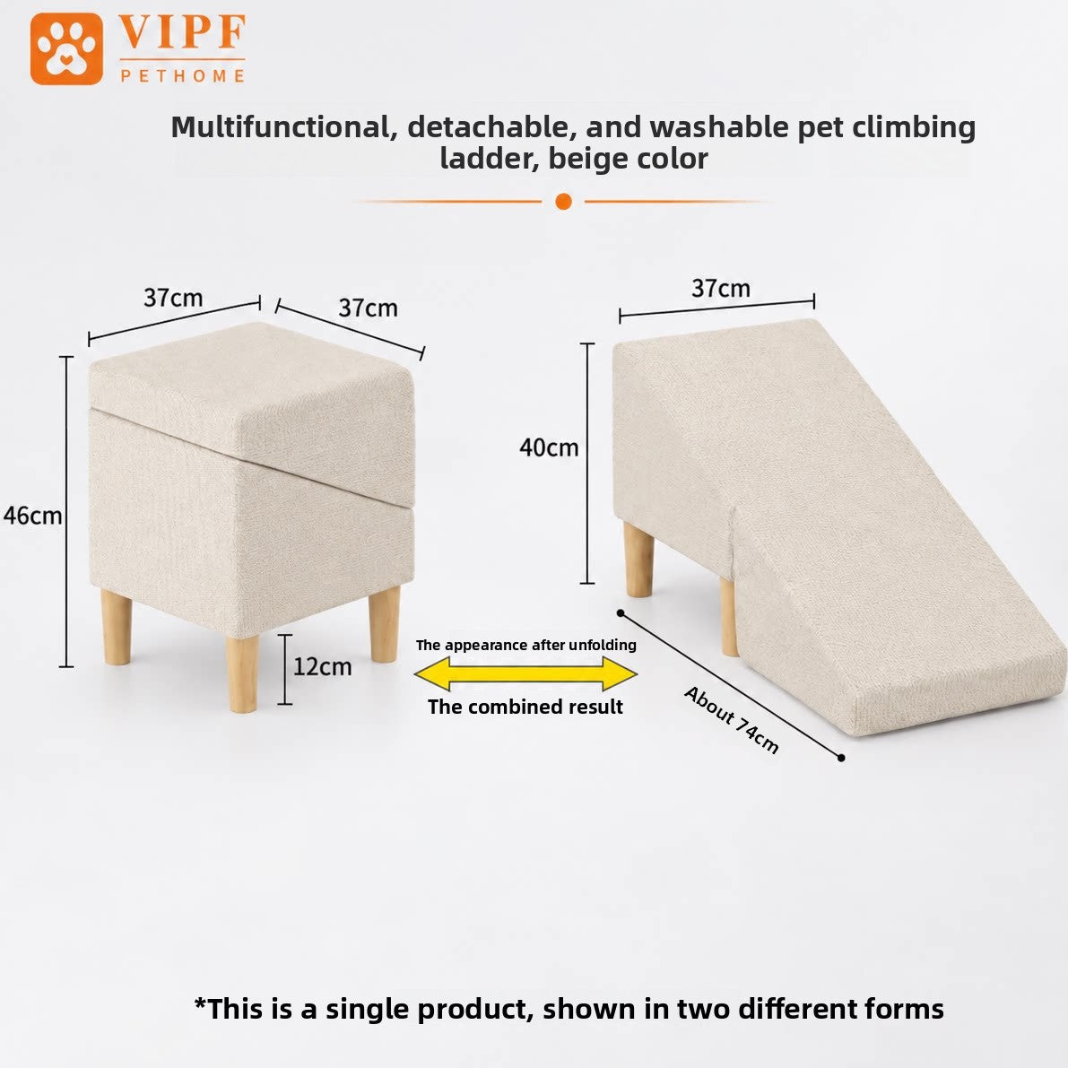 Removable Washable Pet Stairs for Small Dogs