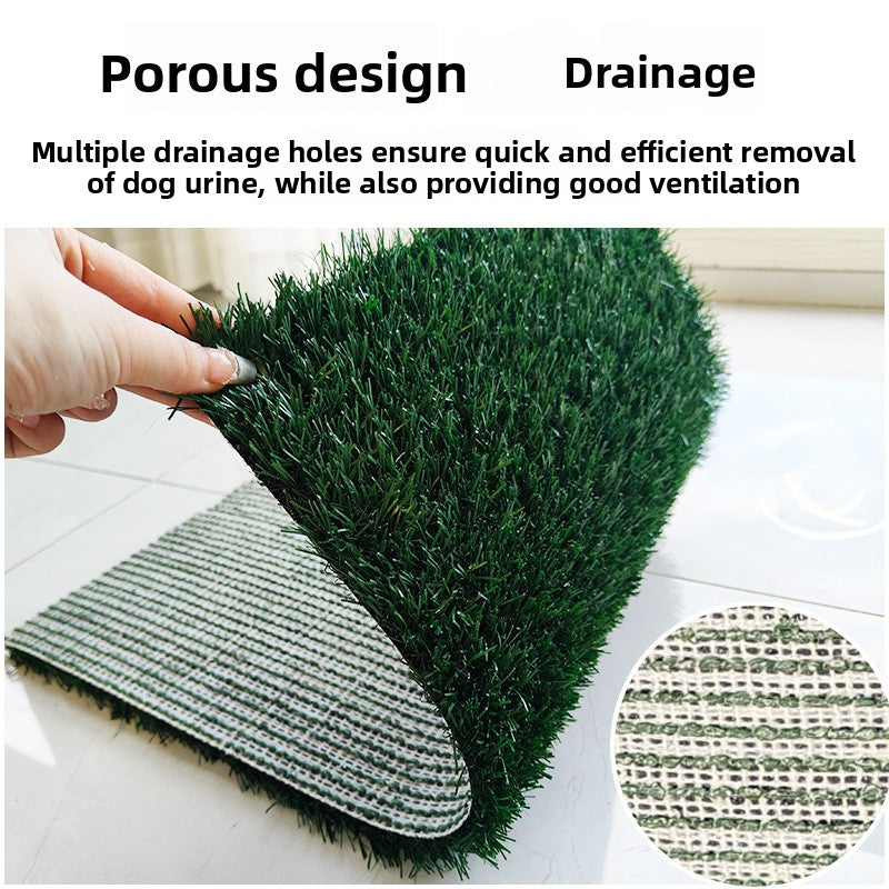 Artificial Grass Pet Toilet Set with Urine Guide