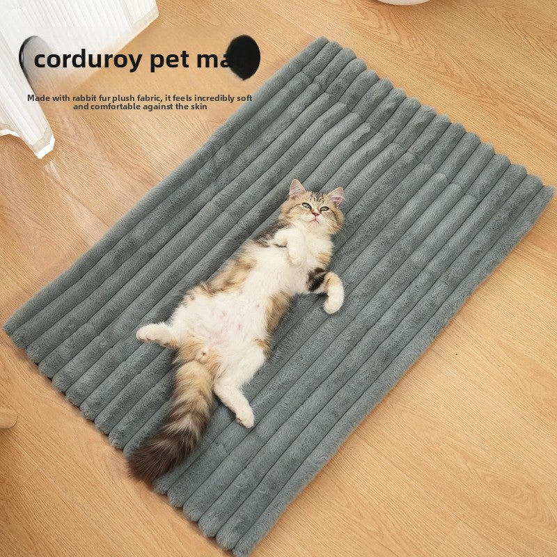 Pet Lying Mat Warm Cotton Velvet Pet Cat Dog Bed