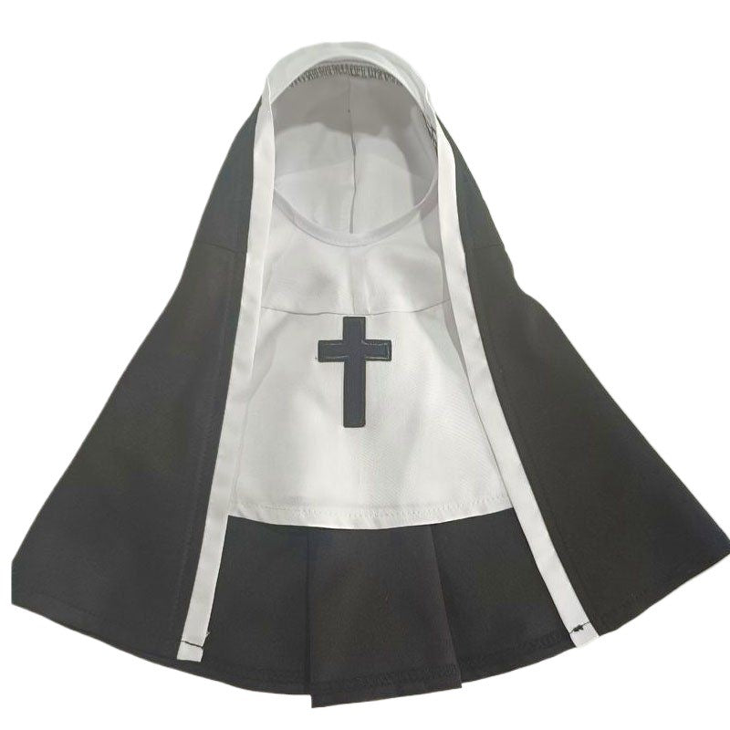 Gothic Pet Nun Costume Halloween Cloak