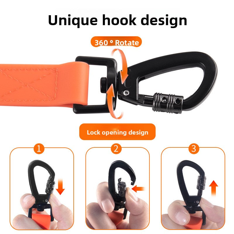 PVC Pet Leash Waterproof Dog Walking Lead