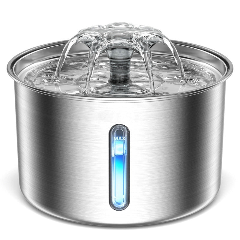 Automatic Pet Water Fountain Stainless Steel Drinking Bowl