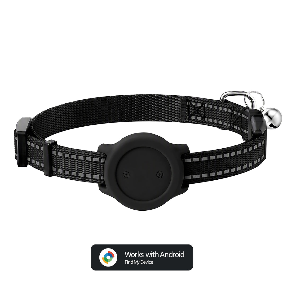 Reflective collar for pet tracking and positioning