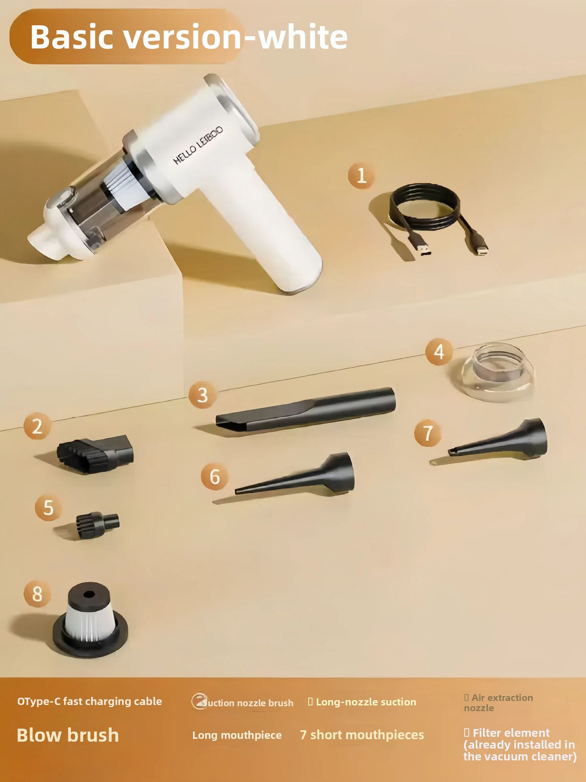 Automatic Pet Hair Suction Cleaner