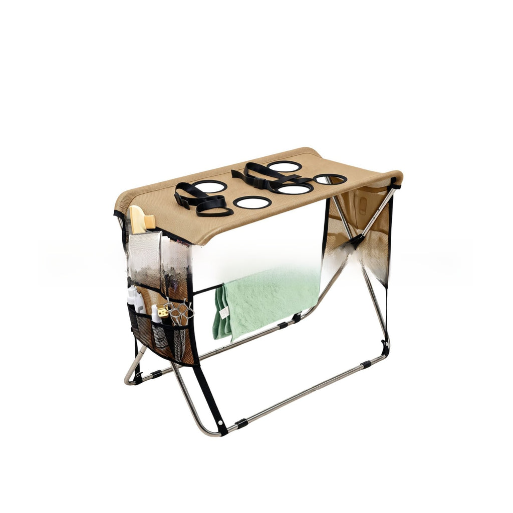 Foldable Pet Grooming Table Stainless Steel Frame