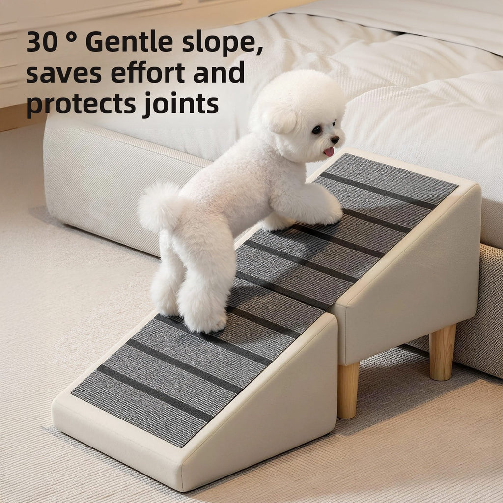 Foldable Pet Stairs Ramp with Non-Slip Surface