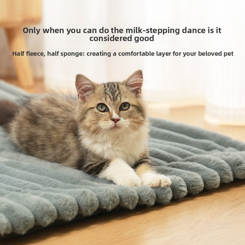 Pet Lying Mat Warm Cotton Velvet Pet Cat Dog Bed