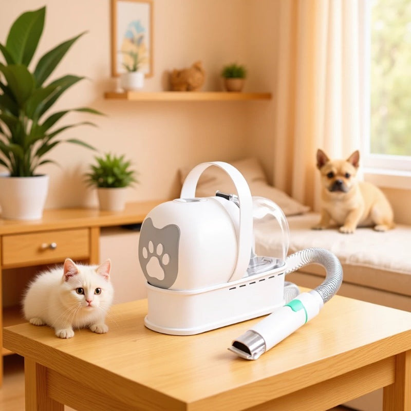 Multifunctional Pet Hair Vacuum Groomer