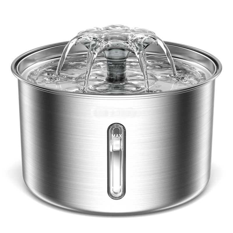 Automatic Pet Water Fountain Stainless Steel Drinking Bowl