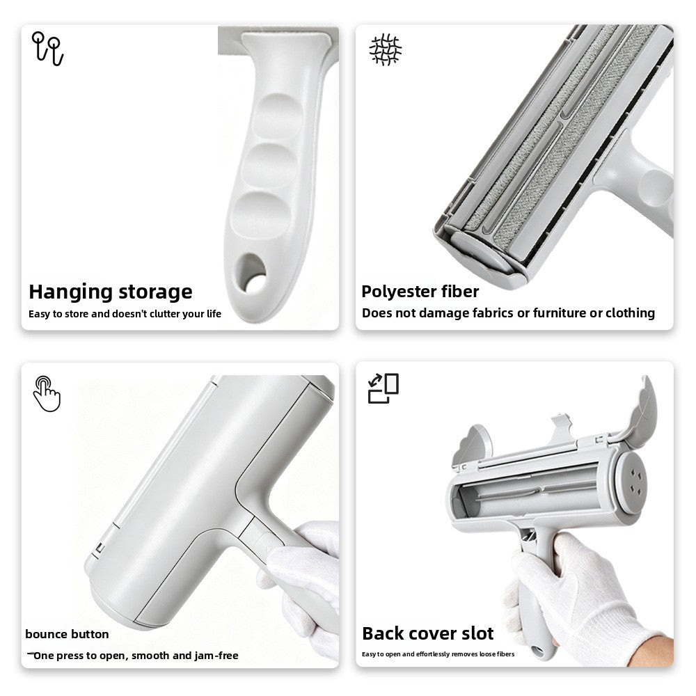 Pet Hair Removal Roller Brush One-Touch Hair Remover for Cat and Dog Hair Cleaner