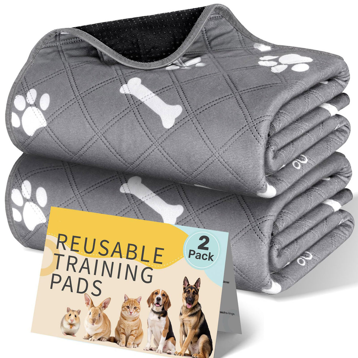 Pet urine pads can be washed and reused.
