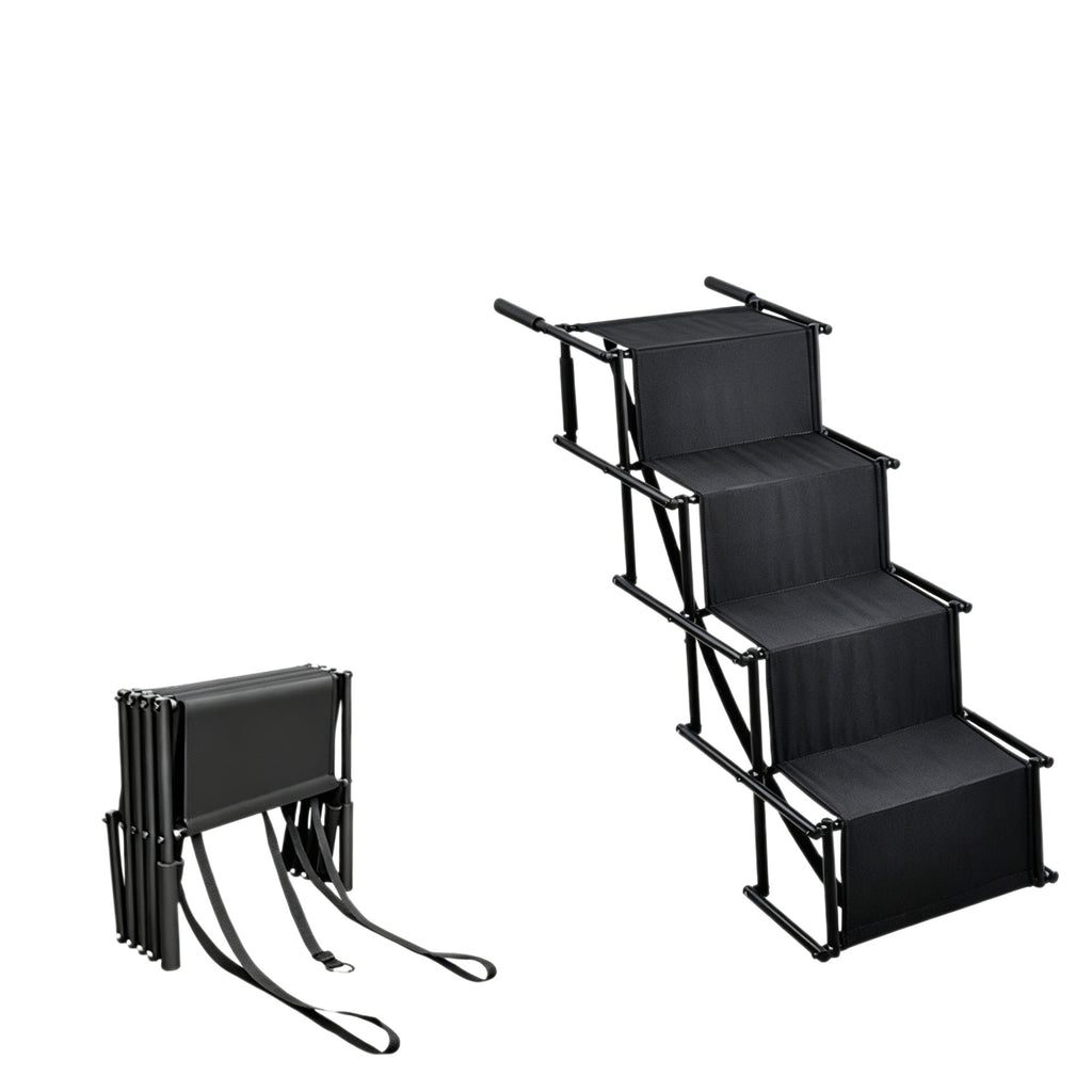 Foldable Car Pet Stairs Non-Slip Oxford Cloth Dog Ladder