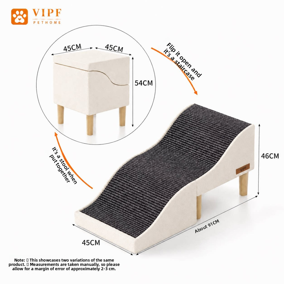 Removable Washable Pet Stairs for Small Dogs