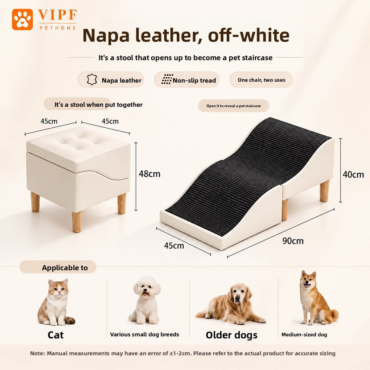Removable Washable Pet Stairs for Small Dogs
