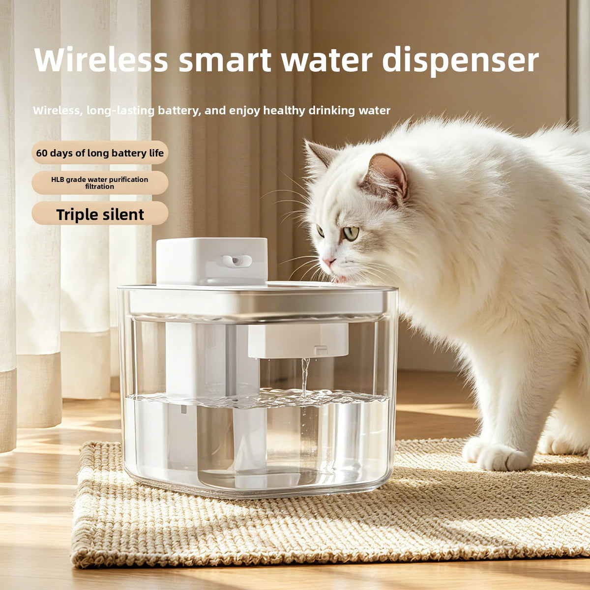 Automatic Pet Water Dispenser with Filtration