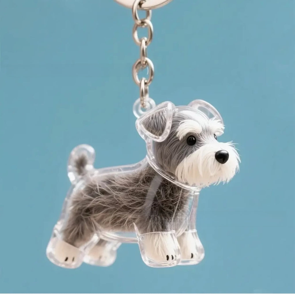 Pet Hair Memorial Keychain