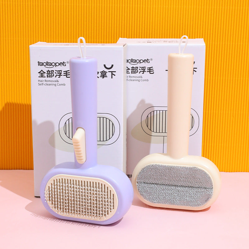 Cat floating hair cat hair comb pet double-sided hair removal self-cleaning comb