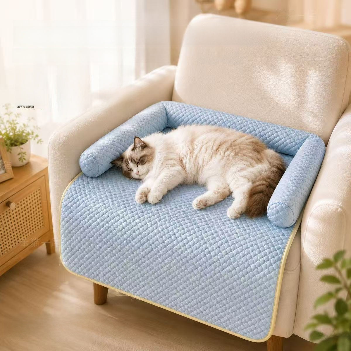 Pet Ice Silk Sofa Compression Bed