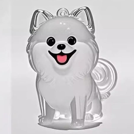 Pet Hair Memorial Keychain