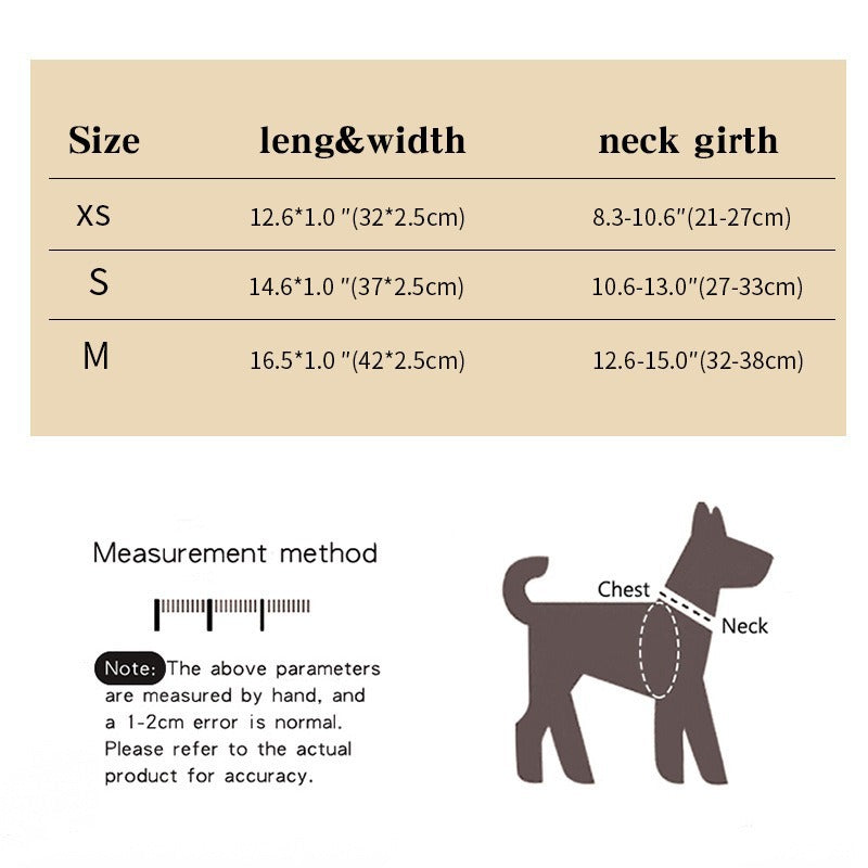 Rhinestone Heart Pattern Pet Collar