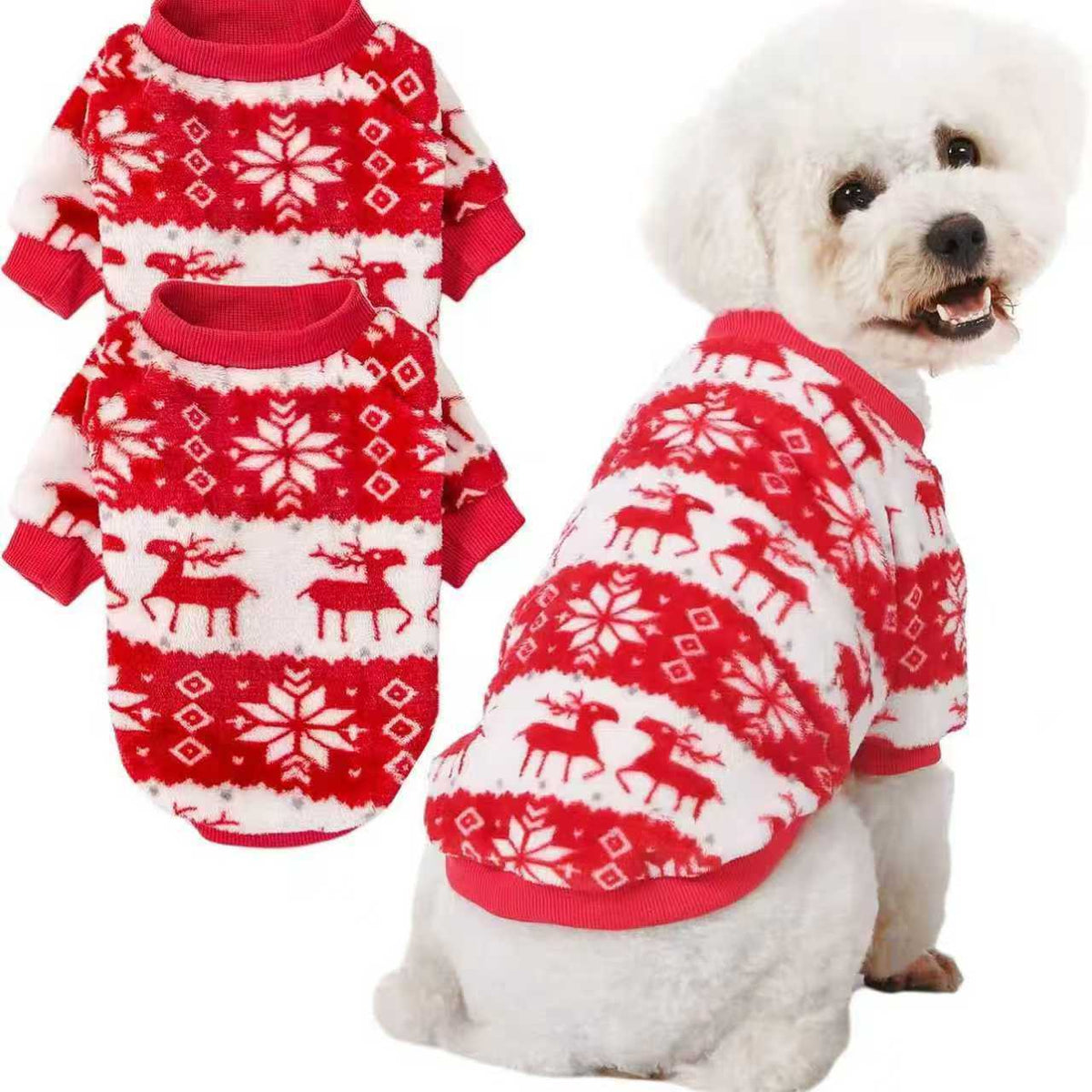 Christmas Printed Pet Clothes