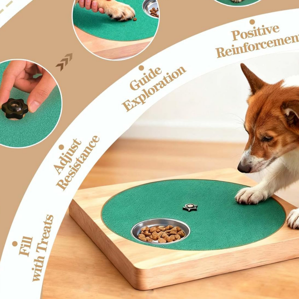 Wooden pet products for slow eating