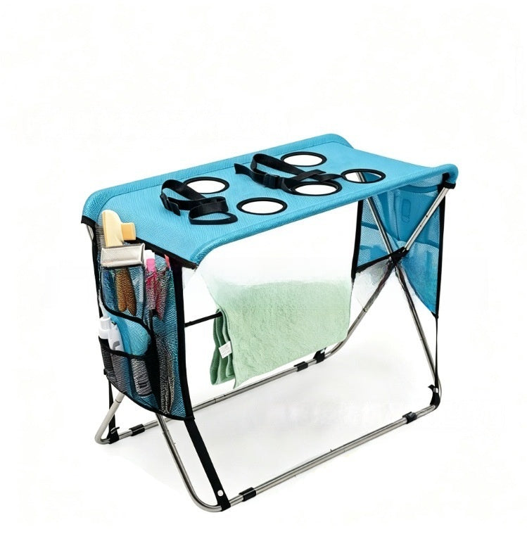 Foldable Pet Grooming Table Stainless Steel Frame