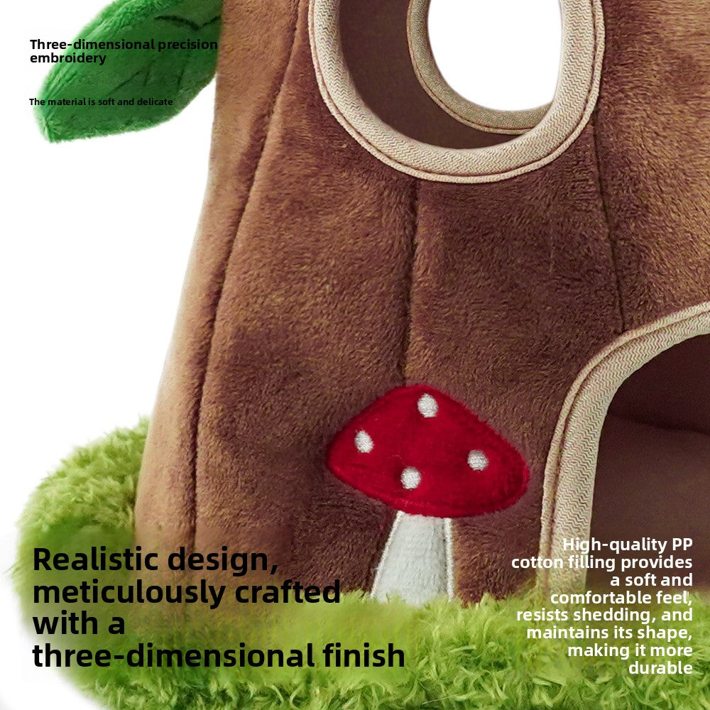 Tree Hole Series Squeaky Plush Pet Toys