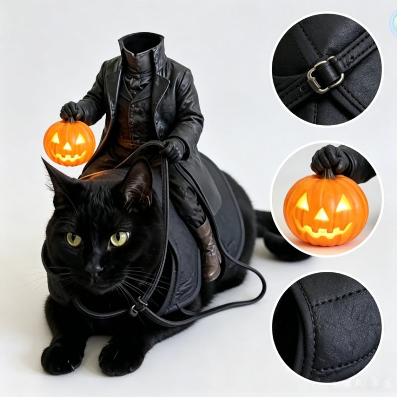 Halloween Cat Knight Pet Costume