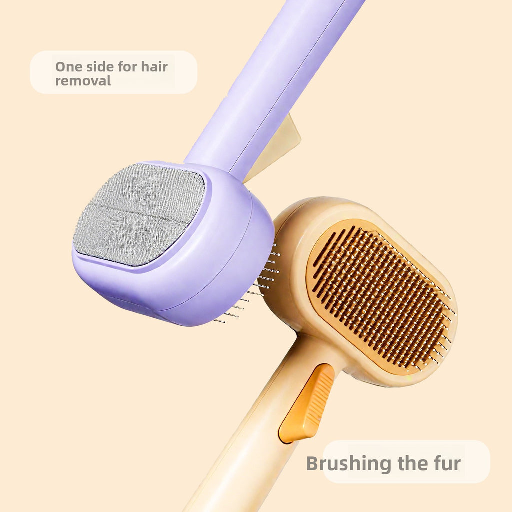 Cat floating hair cat hair comb pet double-sided hair removal self-cleaning comb