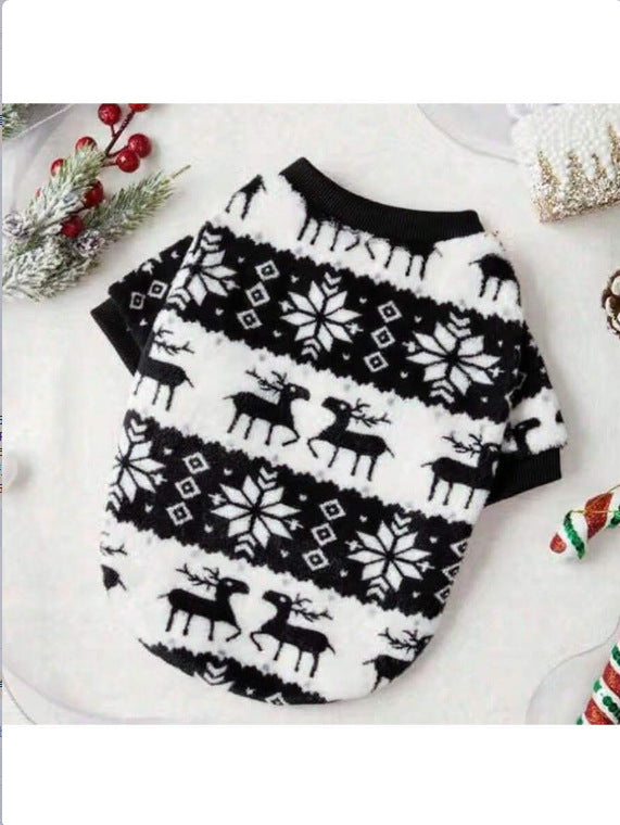 Christmas Printed Pet Clothes
