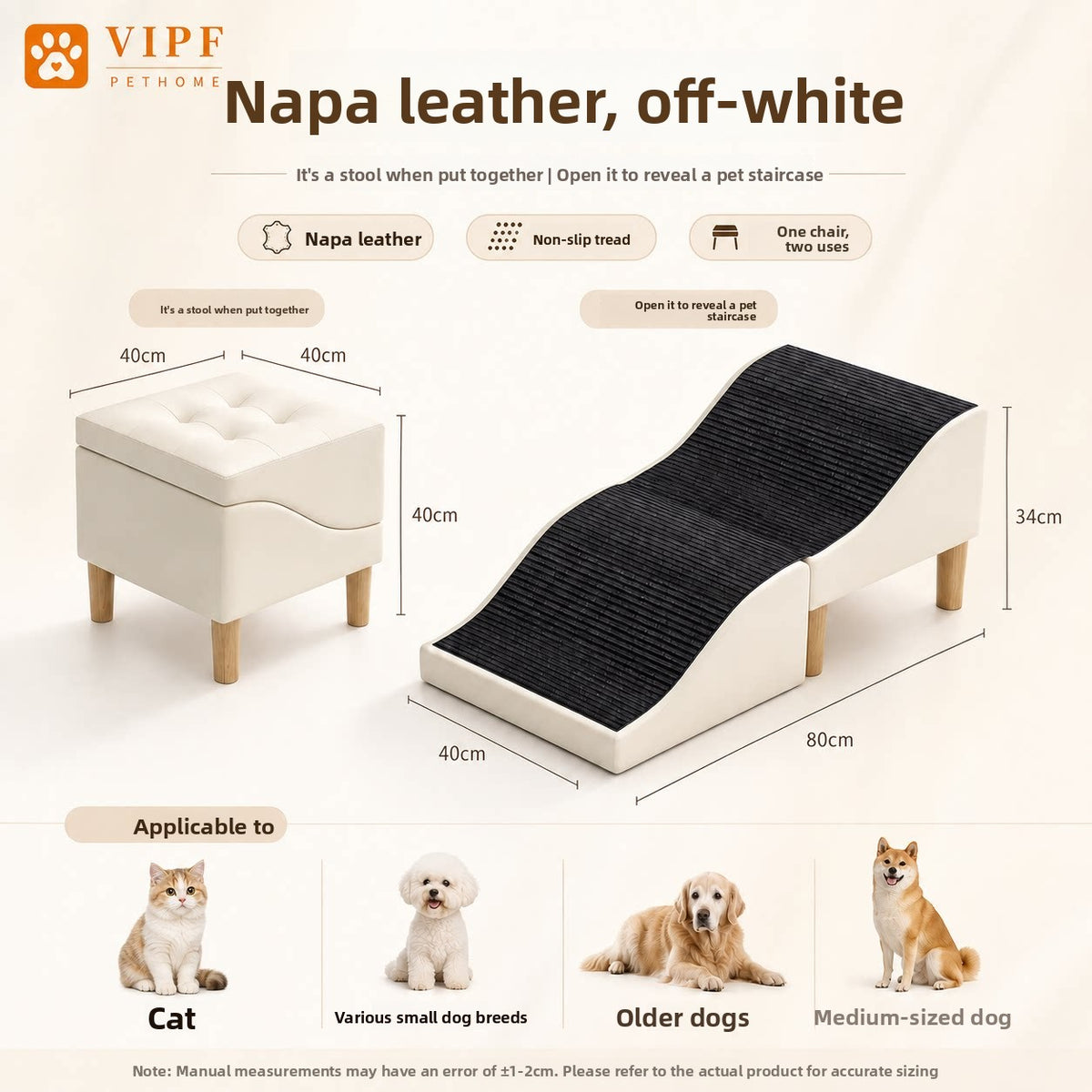 Removable Washable Pet Stairs for Small Dogs