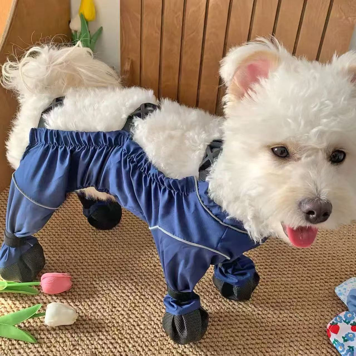 Dog Shoe Covers Outdoor Anti-Slip Protective Pants
