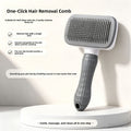 Soft Pin Pet Grooming Comb with One-Touch Hair Removal for Cats and Dogs