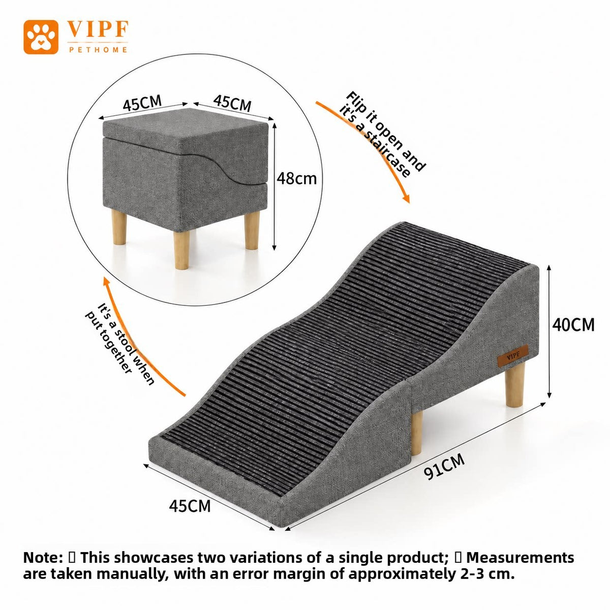 Removable Washable Pet Stairs for Small Dogs