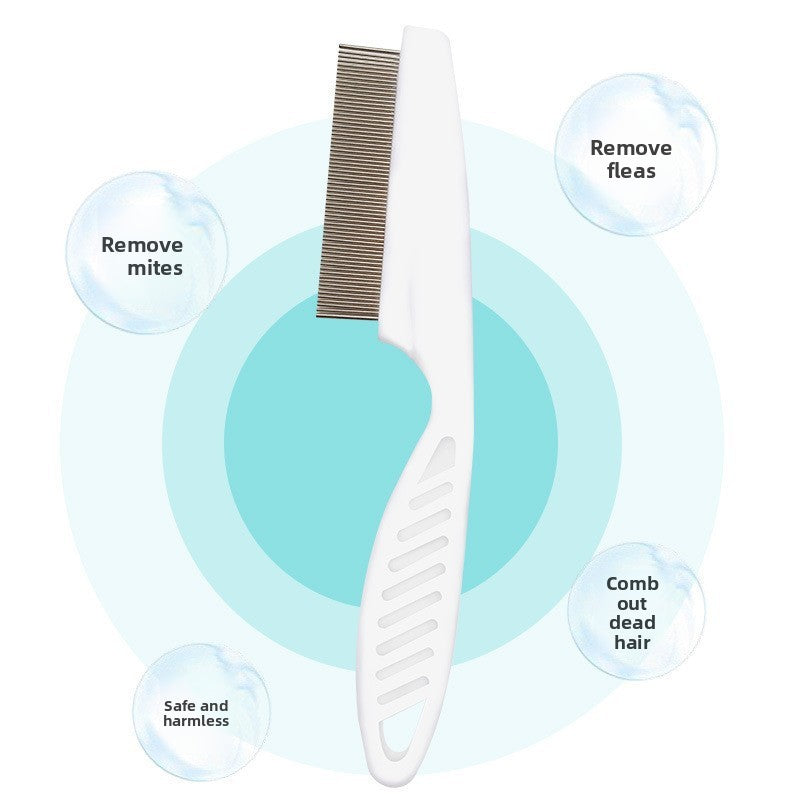 Pet cat flea comb
