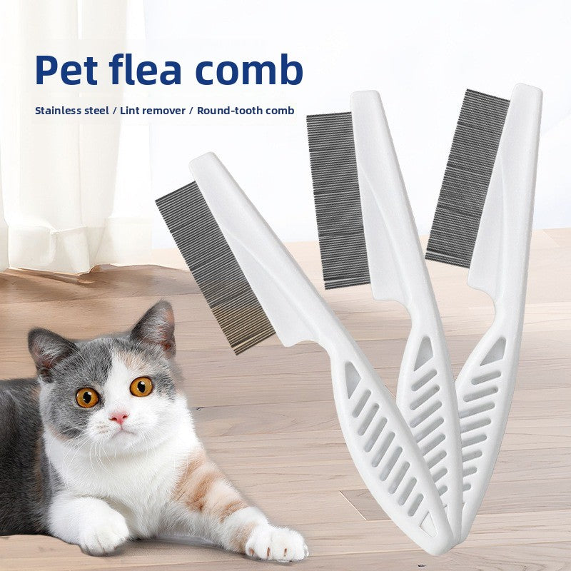 Pet cat flea comb