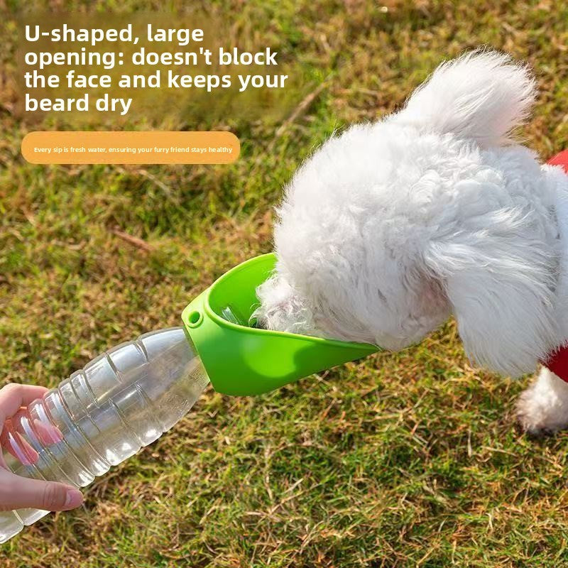 Portable Pet Slow Feeder Bowl Water Dispense