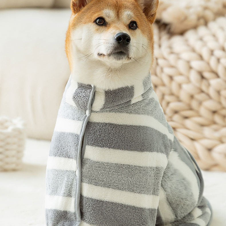 Dog Bathrobe Full Body Wrap Thickened Absorbent Pet Towel