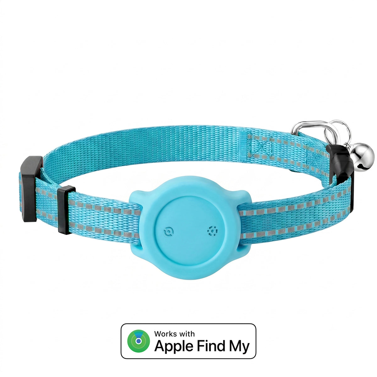 Reflective collar for pet tracking and positioning