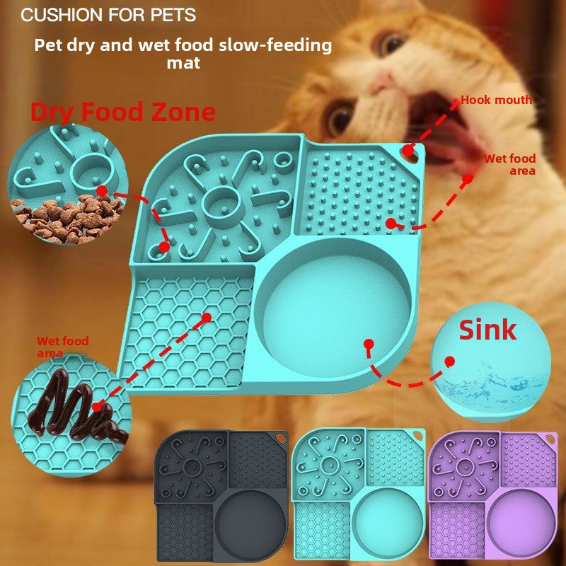 Silicone Pet Feeding Mat with Suction Cups