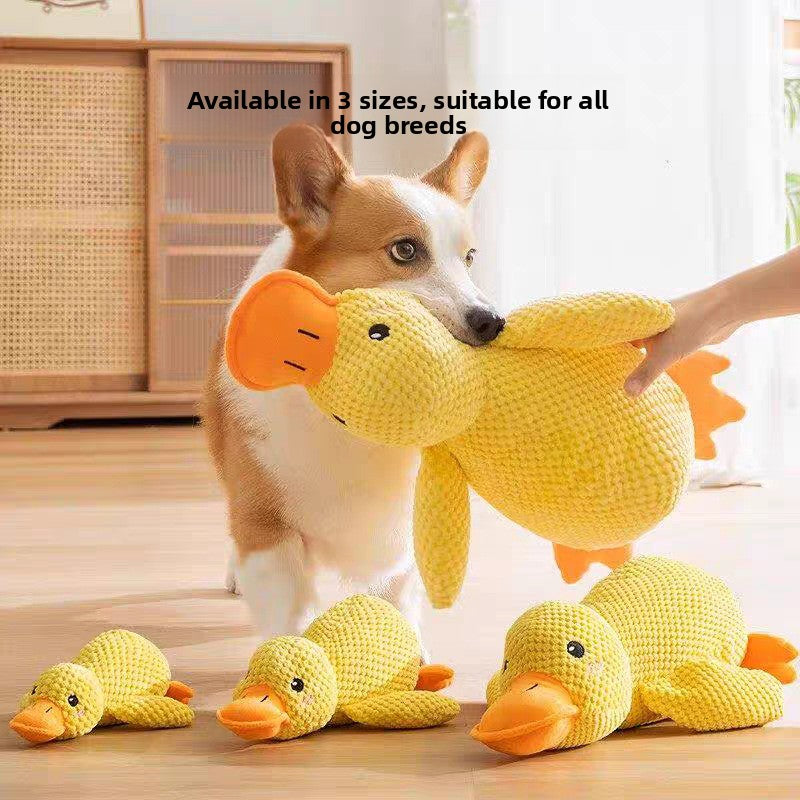 Plush Duck Pet Toy with Sound